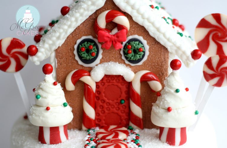 gingerbread house close