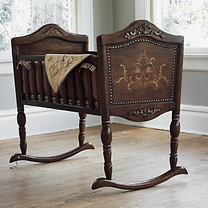 Old fashioned baby store cradle