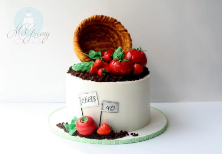 garden cake wide