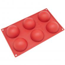 Freshware 6-Cavity Hemispherical Silicone Mold