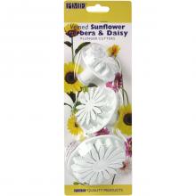 PME Plunger Cutters, Veined Sunflower Daisy and Gerbera, 3-Pack