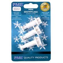 PME SF709 Mini Set of 3 Snowflake Plunger Cutter