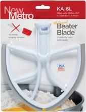 Original BeaterBlade for KitchenAid 6-Quart Bowl Lift Mixer, KA-6L, White