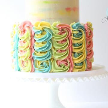 Buttercream Swirl Bottom Teir