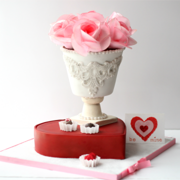 Valentine Cake Tall View