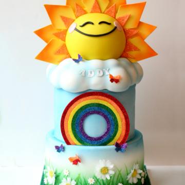 Sunshine and Happiness Cake Full View