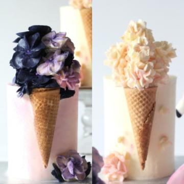 ice cream cone florals sm sq