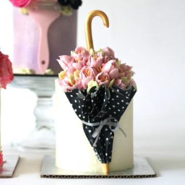 umbrella tulips cake sm sq